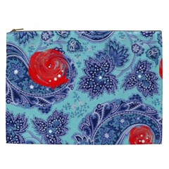 Red Pearled Roses Cosmetic Bag (xxl)  by Brittlevirginclothing