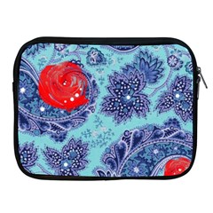 Red Pearled Roses Apple Ipad 2/3/4 Zipper Cases