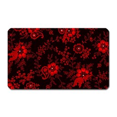 Small Red Roses Magnet (rectangular)