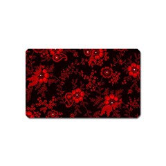 Small Red Roses Magnet (name Card) by Brittlevirginclothing