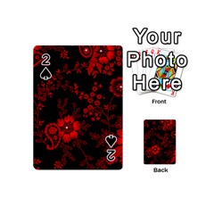Small Red Roses Playing Cards 54 (mini)  by Brittlevirginclothing