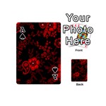 Small Red Roses Playing Cards 54 (Mini)  Front - SpadeA