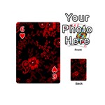 Small Red Roses Playing Cards 54 (Mini)  Front - Heart6