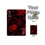 Small Red Roses Playing Cards 54 (Mini)  Front - Spade7