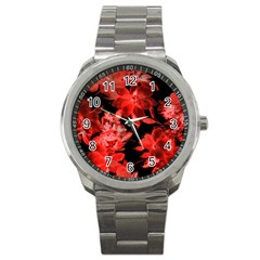 Red Roses  Sport Metal Watch by Brittlevirginclothing