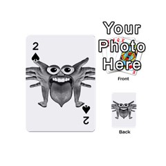 Body Part Monster Illustration Playing Cards 54 (mini)  by dflcprints