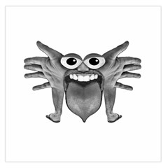 Body Part Monster Illustration Large Satin Scarf (square) by dflcprints