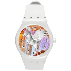 Pegasus Round Plastic Sport Watch (m) by icarusismartdesigns