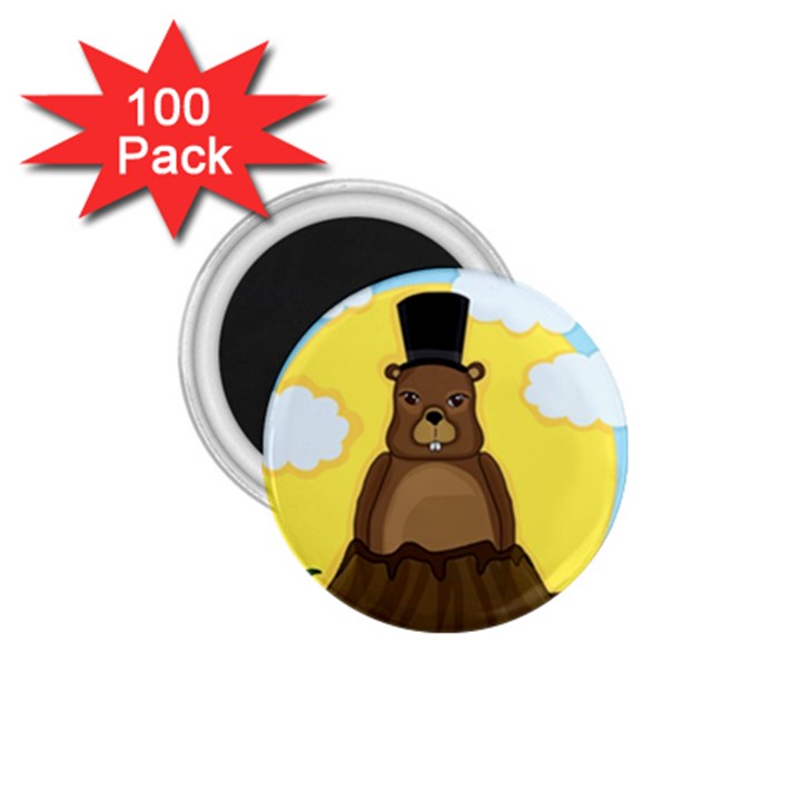 Groundhog 1.75  Magnets (100 pack) 