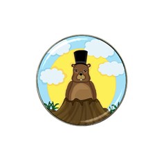 Groundhog Hat Clip Ball Marker by Valentinaart