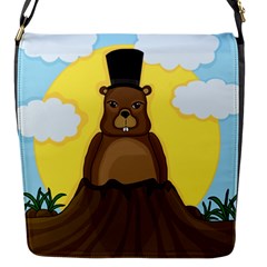 Groundhog Flap Messenger Bag (s) by Valentinaart