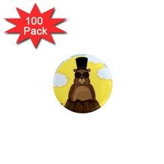 Happy Groundhog Day 1  Mini Magnets (100 Pack)  by Valentinaart