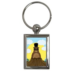 Happy Groundhog Day Key Chains (rectangle)  by Valentinaart