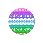 Cute rainbow bohemian Magnet 3  (Round) Front