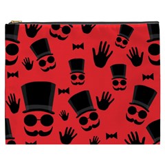 Gentlemen - Red Cosmetic Bag (xxxl)  by Valentinaart