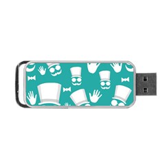 Gentleman Pattern Portable Usb Flash (two Sides) by Valentinaart