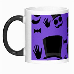 Gentleman purple pattern Morph Mugs