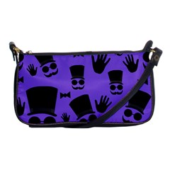 Gentleman Purple Pattern Shoulder Clutch Bags by Valentinaart