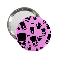 Gentleman - Pink Pattern 2 25  Handbag Mirrors by Valentinaart