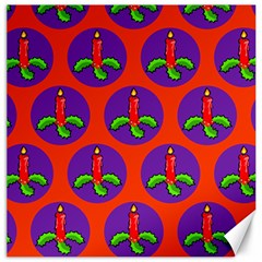 Christmas Candles Seamless Pattern Canvas 16  X 16   by Amaryn4rt