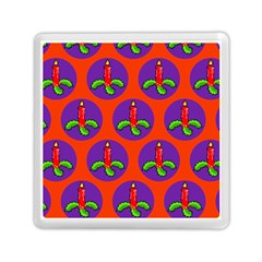 Christmas Candles Seamless Pattern Memory Card Reader (square)  by Amaryn4rt