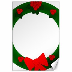 Holiday Wreath Canvas 20  X 30   by Amaryn4rt