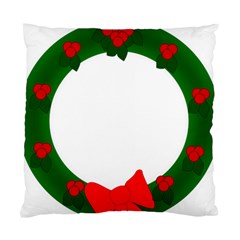 Holiday Wreath Standard Cushion Case (two Sides) by Amaryn4rt