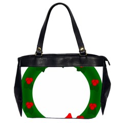 Holiday Wreath Office Handbags (2 Sides)  by Amaryn4rt