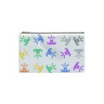 Rainbow Clown Pattern Cosmetic Bag (Small)  Front