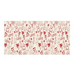 Heart Surface Kiss Flower Bear Love Valentine Day Satin Wrap