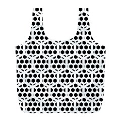 Seamless Honeycomb Pattern Full Print Recycle Bags (l)  by Amaryn4rt