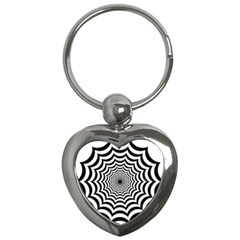 Spider Web Hypnotic Key Chains (heart) 