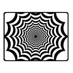 Spider Web Hypnotic Double Sided Fleece Blanket (small)  by Amaryn4rt