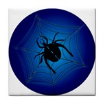 Spider On Web Face Towel Front