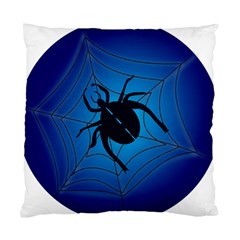 Spider On Web Standard Cushion Case (two Sides) by Amaryn4rt