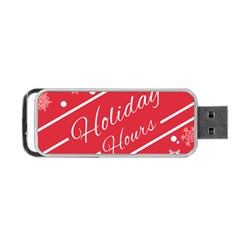 Winter Holiday Hours Portable Usb Flash (two Sides) by Amaryn4rt