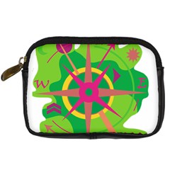 Green Navigation Digital Camera Cases by Valentinaart