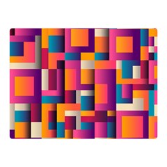 Abstract Background Geometry Blocks Double Sided Flano Blanket (mini)  by Amaryn4rt