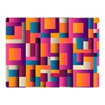 Abstract Background Geometry Blocks Double Sided Flano Blanket (Mini)  35 x27  Blanket Back