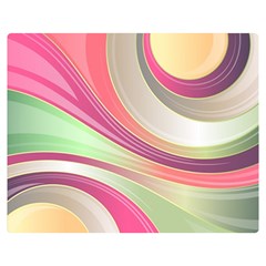 Abstract Colorful Background Wavy Double Sided Flano Blanket (medium)  by Amaryn4rt