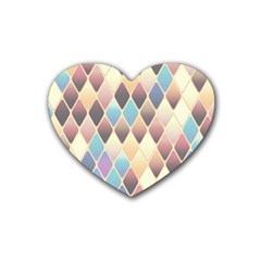 Abstract Colorful Background Tile Heart Coaster (4 Pack)  by Amaryn4rt
