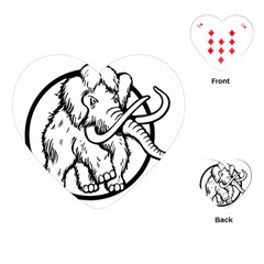 Mammoth Elephant Strong Playing Cards (heart)  by Amaryn4rt