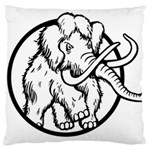 Mammoth Elephant Strong Large Cushion Case (Two Sides) Back