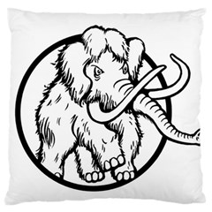 Mammoth Elephant Strong Standard Flano Cushion Case (Two Sides)