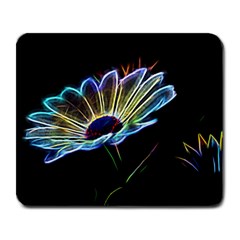 Flower Pattern Design Abstract Background Large Mousepads by Amaryn4rt