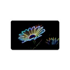 Flower Pattern Design Abstract Background Magnet (name Card) by Amaryn4rt