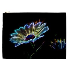 Flower Pattern Design Abstract Background Cosmetic Bag (xxl)  by Amaryn4rt