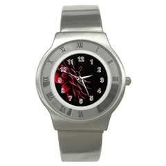 Pattern Design Abstract Background Stainless Steel Watch by Amaryn4rt