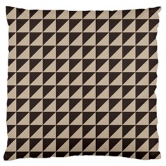 Brown Triangles Background Pattern  Standard Flano Cushion Case (one Side) by Amaryn4rt