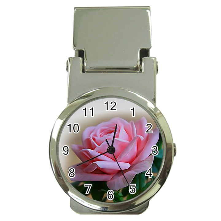 Rose Pink Flowers Pink Saturday Money Clip Watches